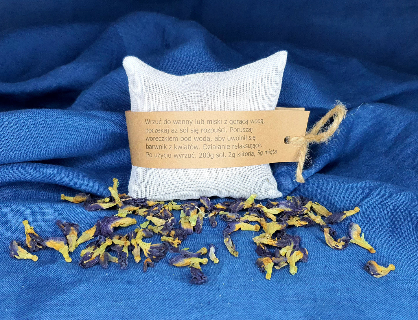 Woreczek do kąpieli niebieski