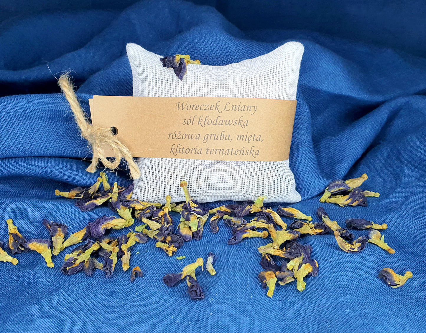 Woreczek do kąpieli  niebieski