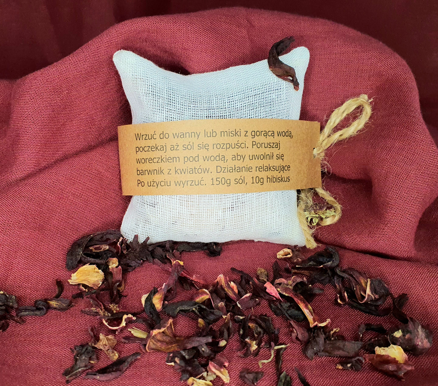 Woreczek do kąpieli czerwony